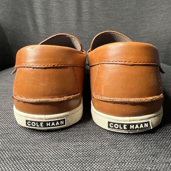 Cole Haan Grand OS Penny Loafer Mens 12 Brown Leather 1928 Moc Toe Casual Shoe - Picture 6 of 12